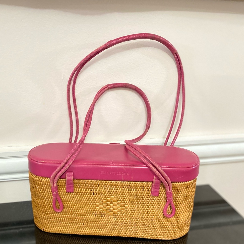 Elliott Lucca Tan Woven Shoulder Bag - Picture 4 of 9